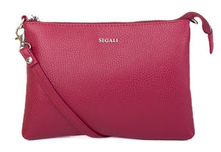Segali Borsa A Tracolla In Pelle Da Donna magenta