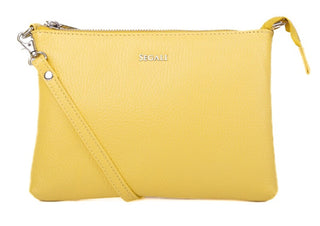 Segali Borsa A Tracolla In Pelle Da Donna giallo