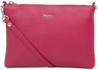 Segali Borsa A Tracolla In Pelle Da Donna magenta viva 1237