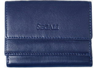 Segali portafoglio in pelle da donna 1756 blue