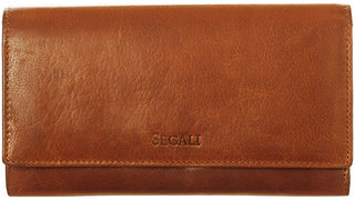 Segali portafoglio in pelle da donna 28 cognac