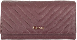 Segali portafoglio in pelle da donna 50511 purple