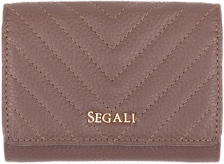 Segali Portafoglio In Pelle Da Donna 514 fango scuro