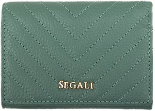 Segali portafoglio in pelle da donna 50514 lt.green