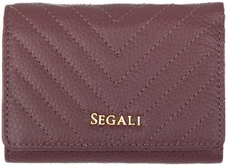 Segali portafoglio in pelle da donna 50514 purple