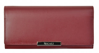 Segali Portafoglio Da Donna In Pelle 7066 Bordeaux