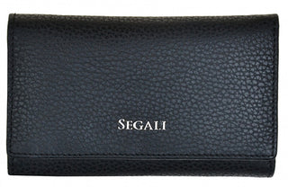 Segali portafoglio in pelle da donna 7074 B black