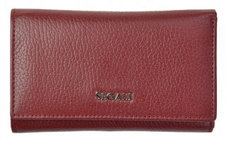 Segali Cartera de mujer de piel 7074 Bordeaux 