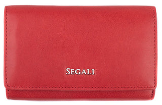 Segali Portafoglio In Pelle Da Donna 7074 rosso