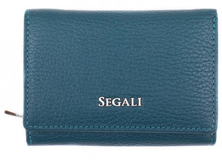Segali portafoglio in pelle da donna 7106 B rain storm