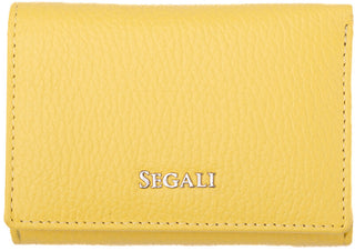 Segali portafoglio in pelle da donna 7106 B yellow new