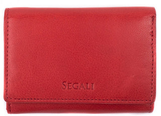 Segali Portafoglio In Pelle Da Donna 7106 B S Rosso