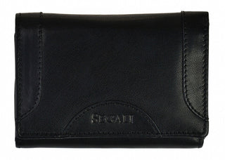 Segali Portefeuille en cuir pour femme couleur noir 