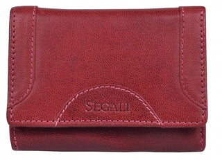 Segali portafoglio in pelle da donna 7196 B portwine