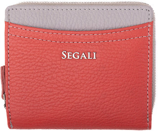 Segali Portafoglio In Pelle Da Donna aragosta grigio