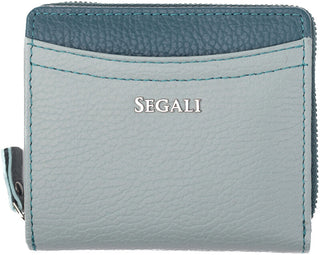 Segali portafoglio in pelle da donna 7544 B sage/blue