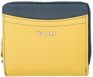 Segali portafoglio in pelle da donna 7544 B yellow/rain storm