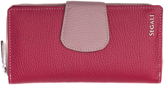 Segali portafoglio in pelle da donna 7617 B magenta/rose