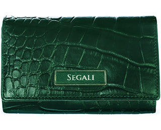 Segali Portafoglio In Pelle Da Donna verde