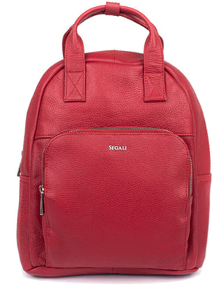 Segali Zaino In Pelle Da Donna 9026 rosso