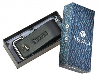 Segali Leather key Anello 7298 Black