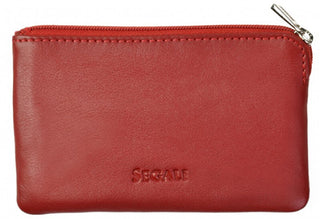 Segali Mini Portefeuille-Porte-clés en cuir rouge 