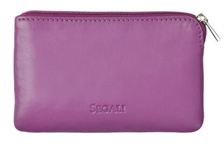 Segali Mini Portafoglio-Portachiavi In Pelle 7289 fucsia