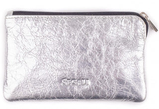 Segali Mini Monedero-Llavero de Piel silver shiny 