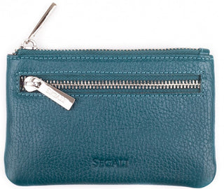 Segali Leather mini wallet-key Anello 7291 A blue