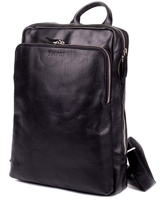 Segali Leather backpack 106 Black