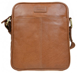 Segali da uomo leather borsa a tracolla 7018 Brown