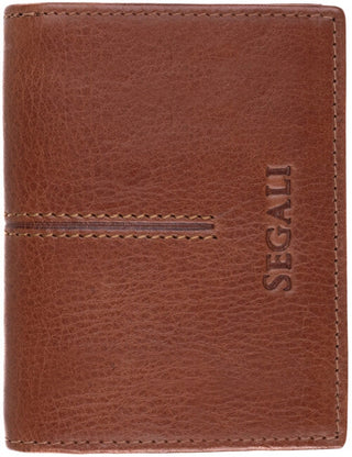 Segali portafoglio in pelle da uomo 929 tan