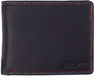 Segali portafoglio in pelle da uomo 1057 black