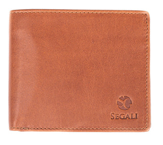 Segali Portafoglio In Pelle Da Uomo 148 cognac