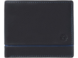 Segali Cartera de piel para hombre negro 