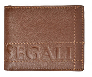 Segali portafoglio in pelle da uomo 19052 tan