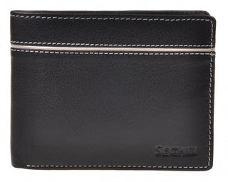 Segali portafoglio in pelle da uomo 7101 black