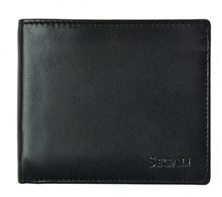 Segali portafoglio in pelle da uomo 7479 black