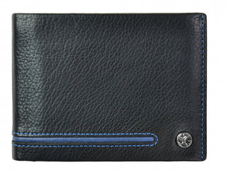Segali portafoglio in pelle da uomo 753 115 2007 black / blue