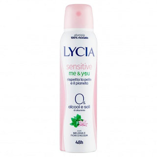 Lycia Sensitive Me & You Deo Spray Con Melissa E Fiori D`Acqua 150 Ml
