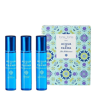 Set Acqua di Parma : Blu Mediterraneo Arancia di Capri, Eau De Toilette, Unisex, 12 ml + Blu Mediterraneo - Fico di Amalfi, Eau De Toilette, Unisex, 12 ml + Blu Mediterraneo - Mirto di Panarea, Eau De Toilette, Unisex, 12 ml
