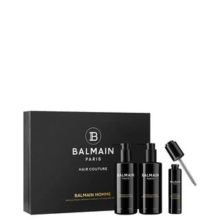 Set Balmain Professionnel: Balsamo per capelli Bodyfying 250 ml + Shampoo per capelli Bodyfying 250 ml + Lozione attivante senza risciacquo per il cuoio capelluto per la stimolazione della crescita 50 ml
