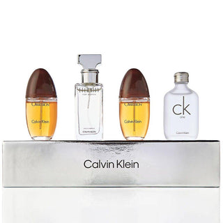 Set Calvin Klein: Eternity Eau De Parfum Per Donna 15 ml + CK One Eau De Toilette Per Uomo 2 pezzi 15 ml *Miniatura + Obsession Eau De Parfum Per Donna 15 ml *Miniatura