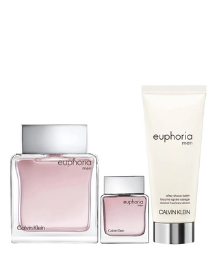 Cofanetto Calvin Klein: Euphoria Eau De Toilette For Men 100 ml + Euphoria Eau De Toilette For Men 15 ml *Miniature + Euphoria Balsamo Dopobarba 100 ml