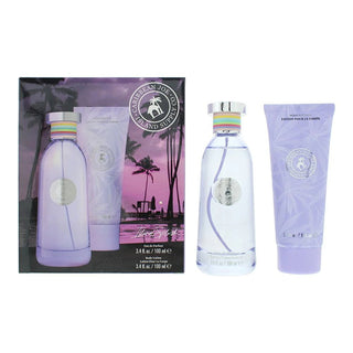 Set Caribbean Joe: Island Supply Splash, eau de parfum, per donna, 100 ml + Island Supply Splash, idratante, lozione per il corpo, 100 ml