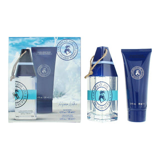 Set Caribbean Joe: Island Supply Turquoise Waters, eau de toilette, per uomo, 125 ml + Island Supply Turquoise Waters, gel doccia e shampoo 2 in 1, 100 ml