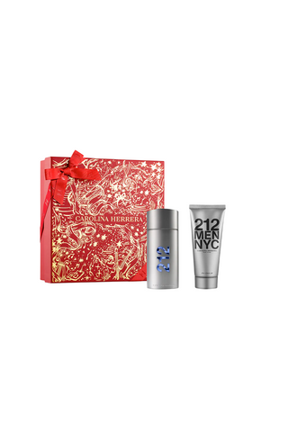 Set Carolina Herrera: 212 NYC, Eau De Toilette, per uomo, 100 ml + 212 NYC, Balsamo dopobarba, 100 ml