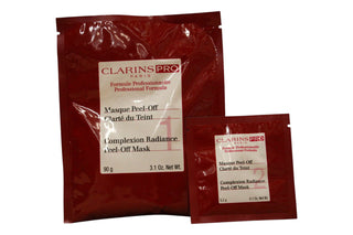 Set Clarins: Pro Complexion Radiance, Bright, Maschera peel-off, Sera, Viso, 20 pz, 5,2 g + Pro Complexion Radiance, Bright, Maschera peel-off, Sera, Viso, 20 pz, 90 g