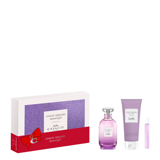 Set Coach: Dreams Moonlight Eau De Parfum Per Donna 90 ml + Dreams Moonlight Eau De Toilette Per Donna 15 ml + Dreams Moonlight Lozione Corpo Idratante 100 ml
