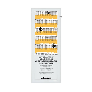 Davines Set, NaturalTech Nourishing Vegetarian Miracle, balsamo per capelli, idratante, 12 pz, 12 ml